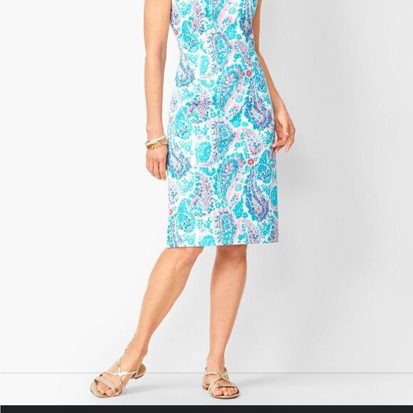 Talbots Colorful Paisley Sleeveless Dress NWT size 14 feminine - Picture 12 of 12